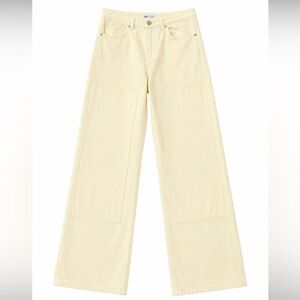 NWT — Zara Yellow Carpenter Jeans